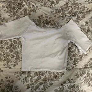 BlackMilk White Cropped Tee
